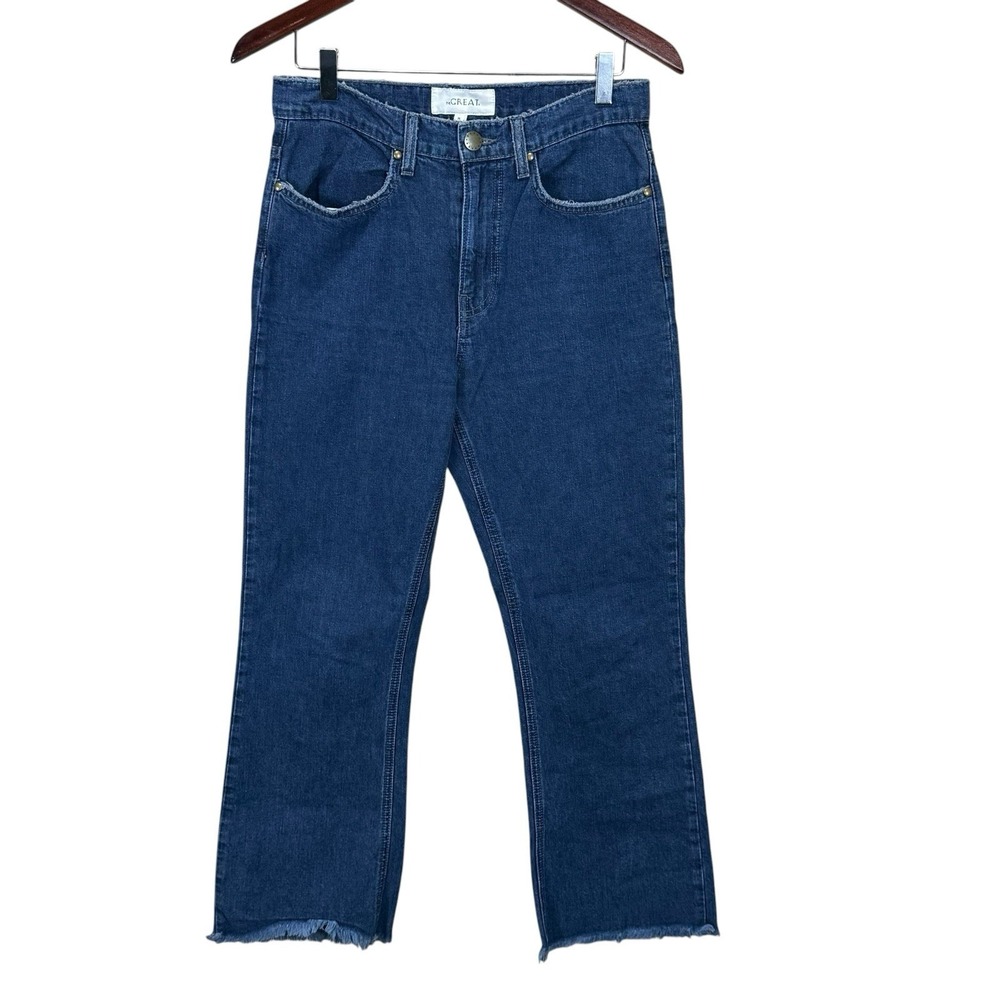 The Great Women's Western Crop Bootcut Jeans Size 26 Frayed - Medium Wash